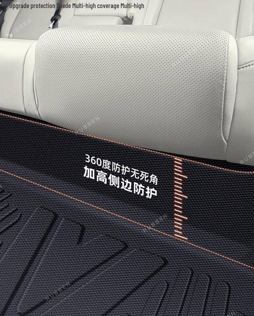 Lubbin TPE Waterproof Scratch-Resistant Floor Mats for BYD Song L - Custom Car Interior Accessories