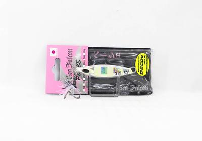 Sea Falcon Metal Jig Pesce 50 Gramm 04 Silber Zebra (2075)