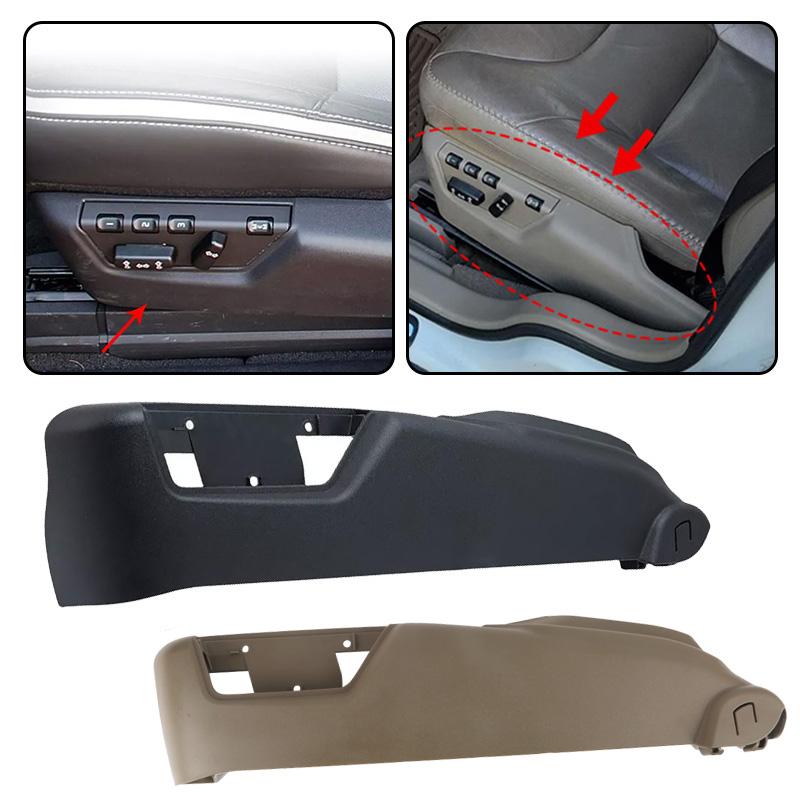 39802011 Car Seat Left Side Switch Panel Trim Cover For Volvo S60 S80 V70 XC70 XC90 Seat Track Outer Cover Trim Auto Accessories nero