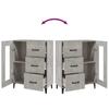 Sideboard Concrete Grey 69.5 x 34 x 90 cm Engineered Wood