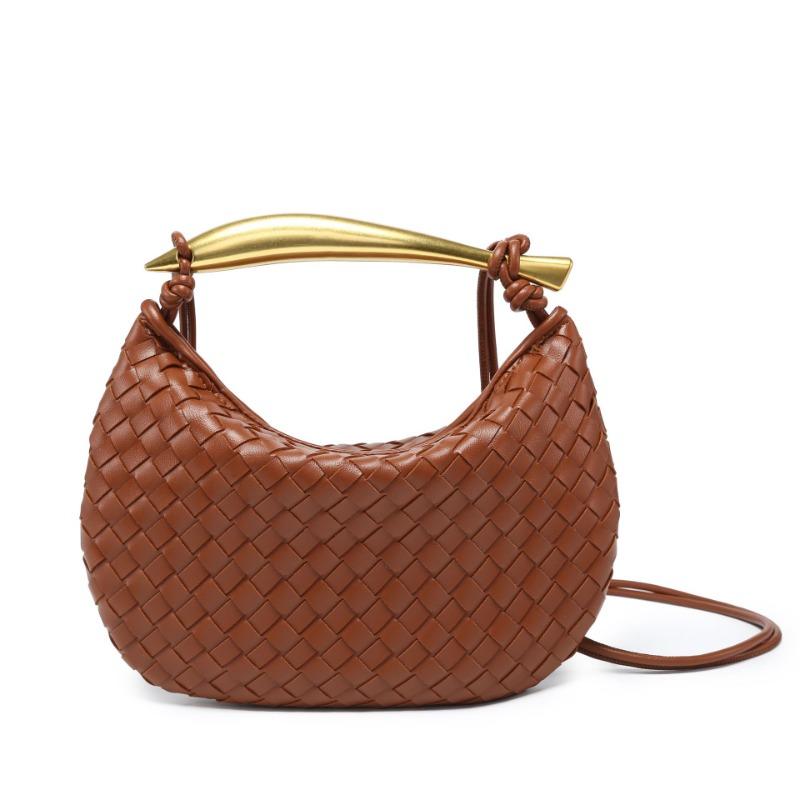 Woven bag sardines niche popular hand bag dumpling bag tide metal handle handbag versatile