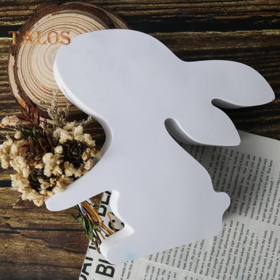 1 Set Bunny Flower Vase Mold with 3 Hydroponic Plants Test Tube DIY Easter Rabbit Plants Propagation Station Epoxy Resin Casting Silicone Mold