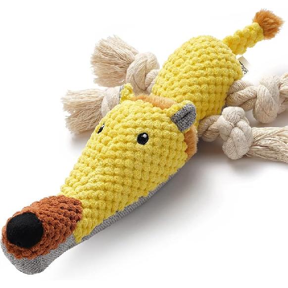 Dog Toy, Large Dog Squeaky Toys, Stuffed Animal Dog Plush Toy for Puppy, Small, Middle, Large Dogs (Donkey(Grey)) львиный