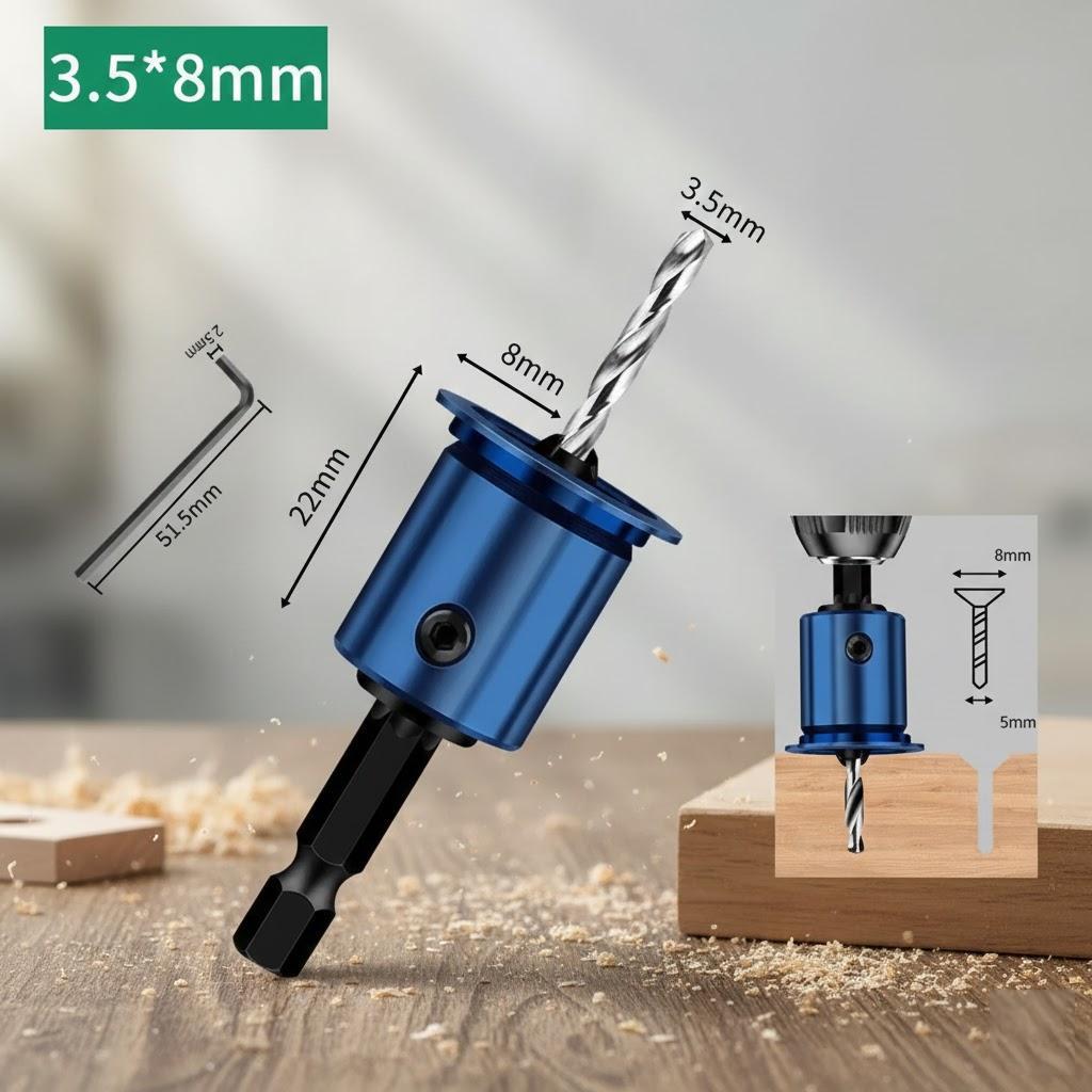 Alloy Core Countersink Drill Bit for Woodworking Router Tools Perfect for Drilling Pilot Holes in Wood