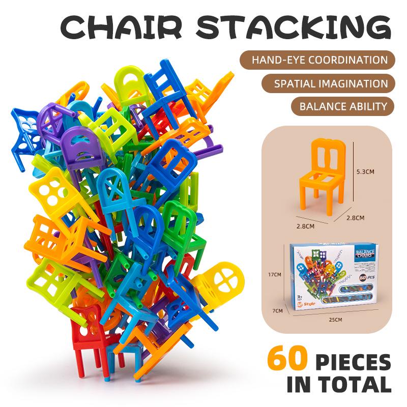 

Детская игра «Стулья-пирамидки»: Высокоуровневая логика и развивающая игрушка