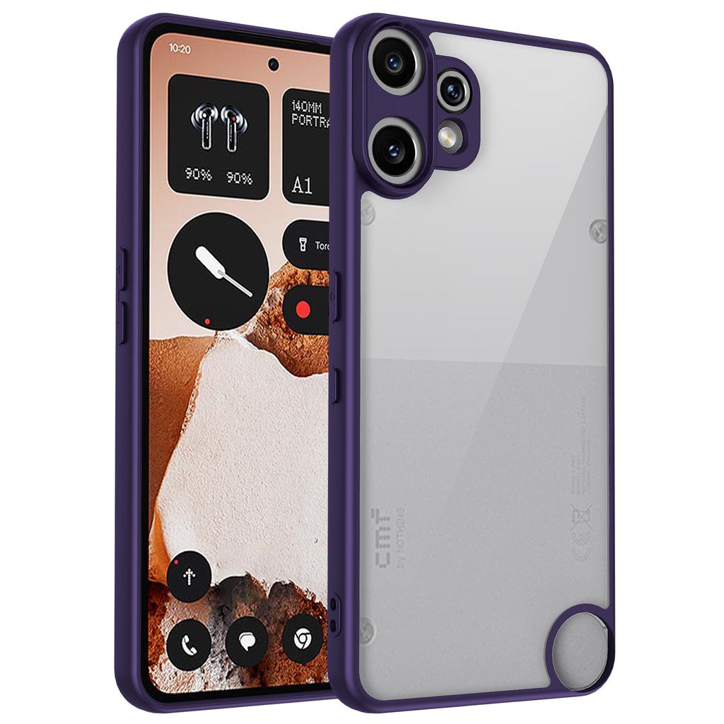 For Nothing CMF Phone 2 Pro Case Matte Skin Touch Clear PC+TPU Shockproof Phone Back Cover