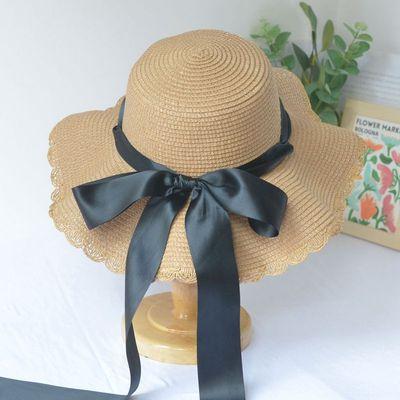 New Summer Sun Protection Hat for Mother and Kid Travel Sunscreen Sun Hat Straw Hat Women 's Korean Version Girls Beach Dome Hat