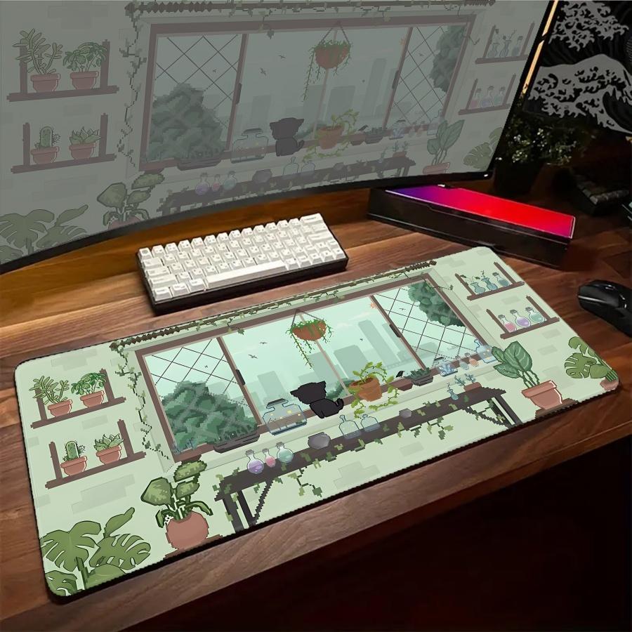 Gaming Mousepad Plant Office Mouse Pad XXL Oversize Nonslip Desk Mat Laptop Speed Keyboard Pads Xmm