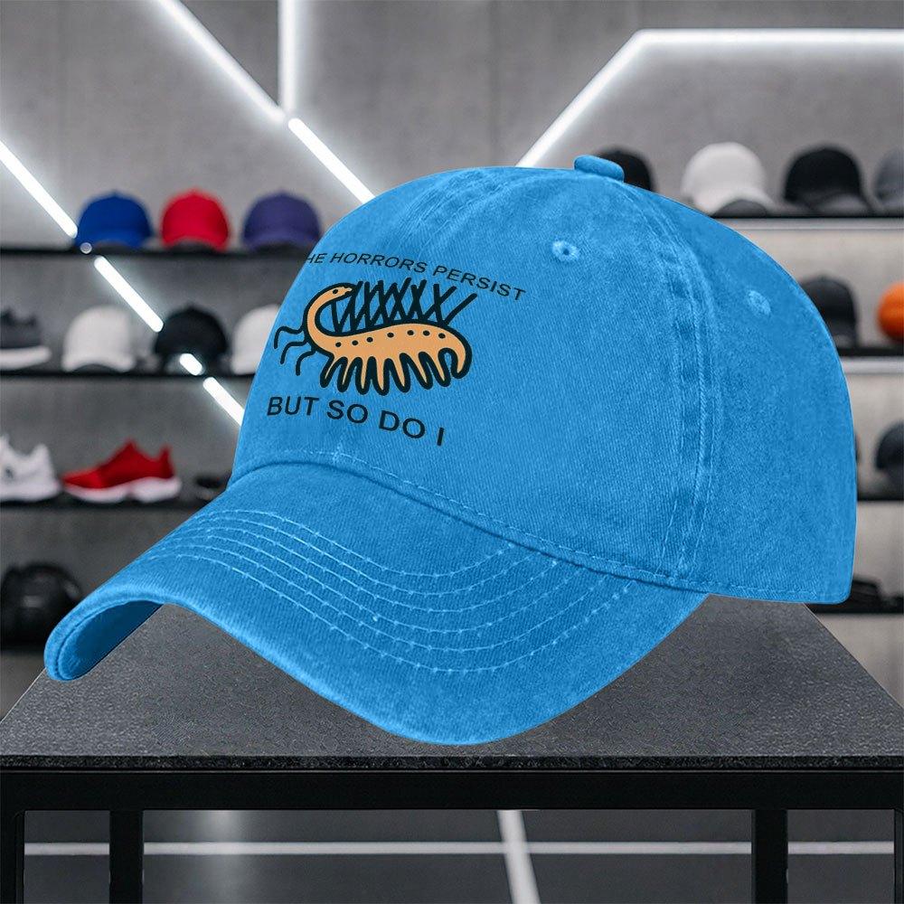1 Retro Monster Print Baseball Cap Suitable For Casual Gaming Themed Parties Lightweight Adjustable Unisex Hat With Bug Ico