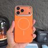 Minimalist Orange Slim Magnetic Case For For Iphone 13 12 14 1 16 17 Pro Max Plus 17E E Air for  Shockproof Cover Funda