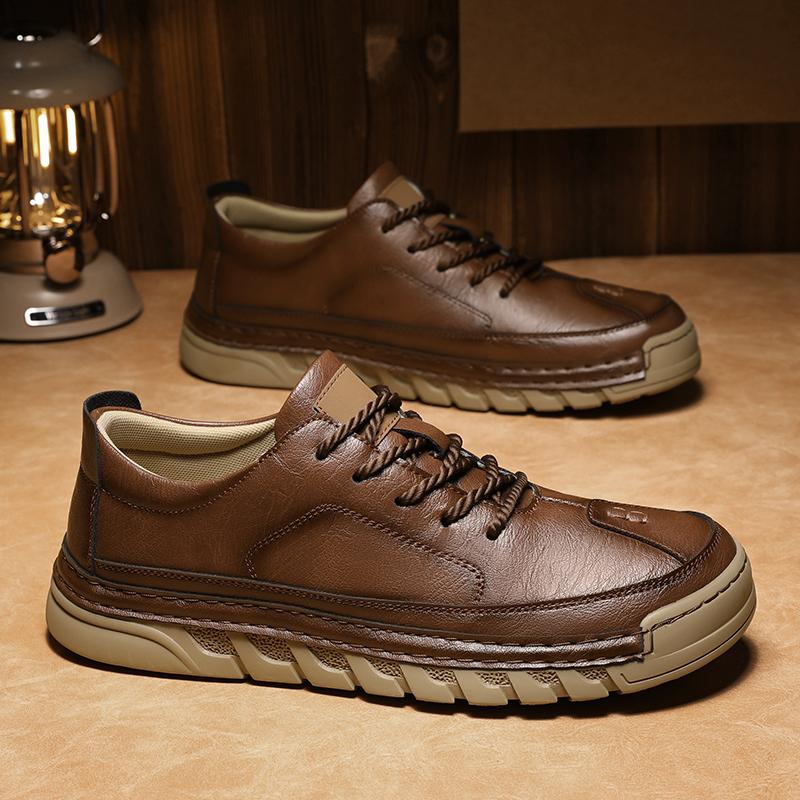 Scarpe Casual da Uomo in Pelle Stivaletti da Uomo Scarpe Casual Fatte a Mano