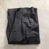 Casual Half Elastic High Waist Zipper Drawstring Cargo Pants