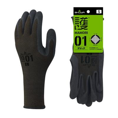 Showa Handschuh [Großpackung / Arbeitshandschuhe] Mamori 01 Grip Größe M 120 Paar Rutschfest Heimwerken Handhabung OD-Farbe