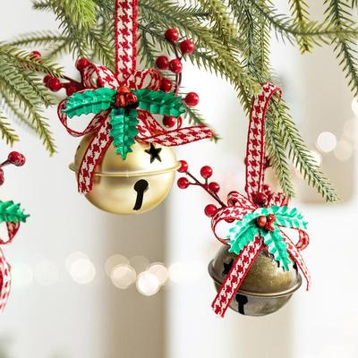 Christmas Bells Christmas Tree Jingle Bells Hanging Pendant Xmas For Holiday Xmas Party DIY Ornaments New Year Gift Home Festive