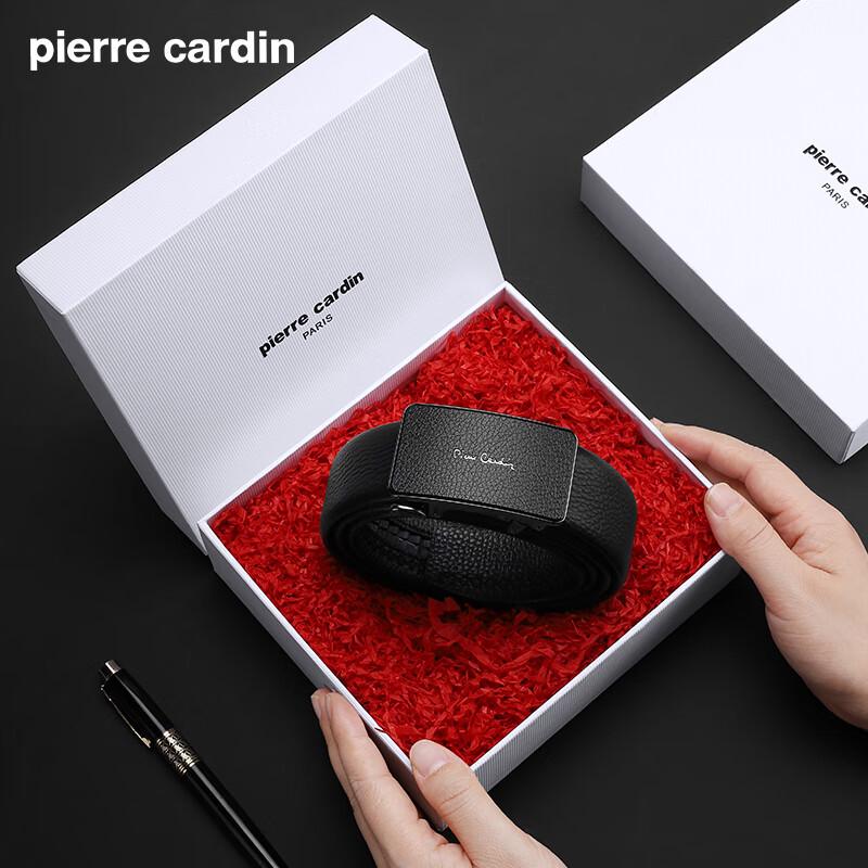 Pierre Cardin Men's Automatic Buckle Leather Belt