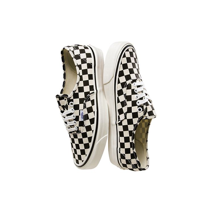 Vans Authentic 44 DX Anaheim Factory Unisex Sneakers White Black Checkerboard VN0A38ENOAK