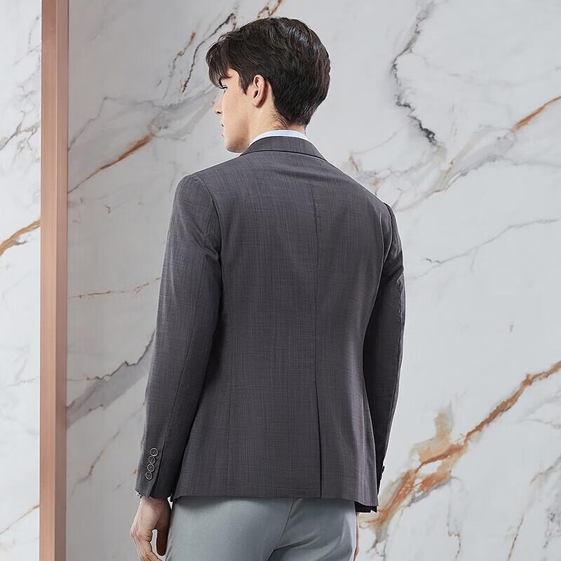 Septwolves Men's Slim Fit Flat Lapel Suit Jacket