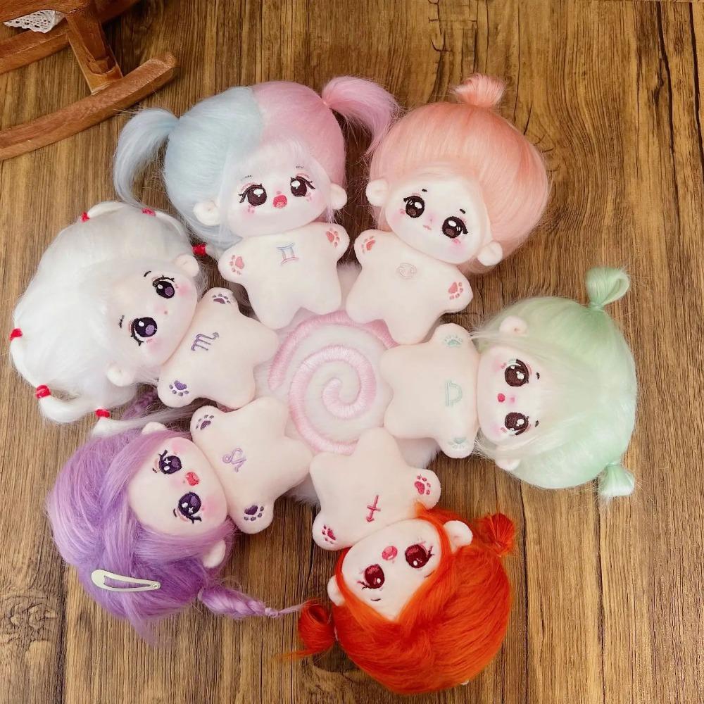 10cm Mini Kawaii Plush Cotton Doll Idol Starfish Body Stuffed Gemini Constellation Dolls Anime Figure Toys Fans Collection Gifts
