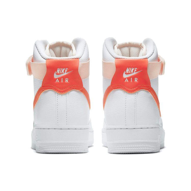 Nike  Air Force 1 High White Orange Pearl Women Sneakers 334031-118