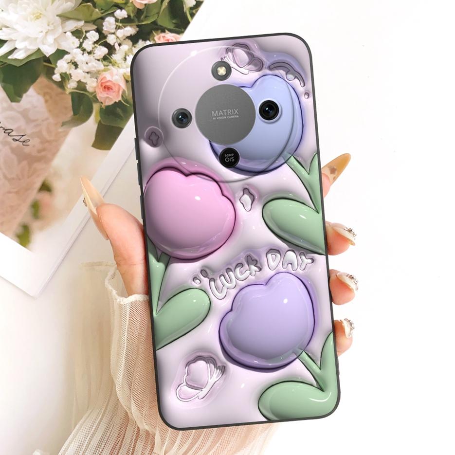 For Honor Magic 8 Lite Case Honor X9d MTN-NX1 Cute Dog Panda Cartoon Cover Silicone Case For Honor X70 X 70 HonorX9d Soft Fundas