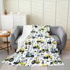 Feelyou Fried Chicken Nugget Plush Throw Blanket Twin x Kids Cute Dino Flannel Fleece Blanket for Boys Teens Dinosaur All Season