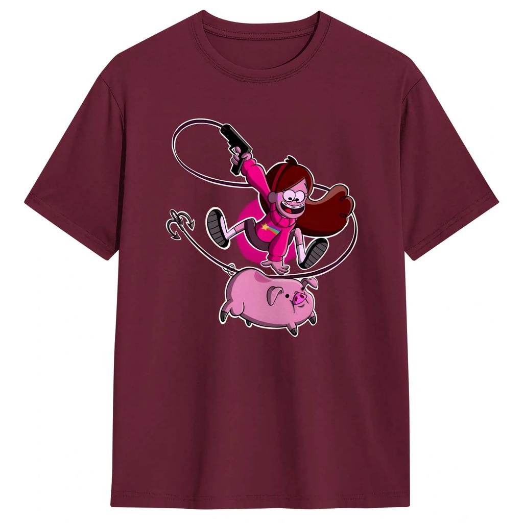 Mabel TShirt Summer GGravity Falls Hippie T Shirts Unisex Cotton O Neck Plus Size 5XL Tees Short Sleeve Streetwear Tops