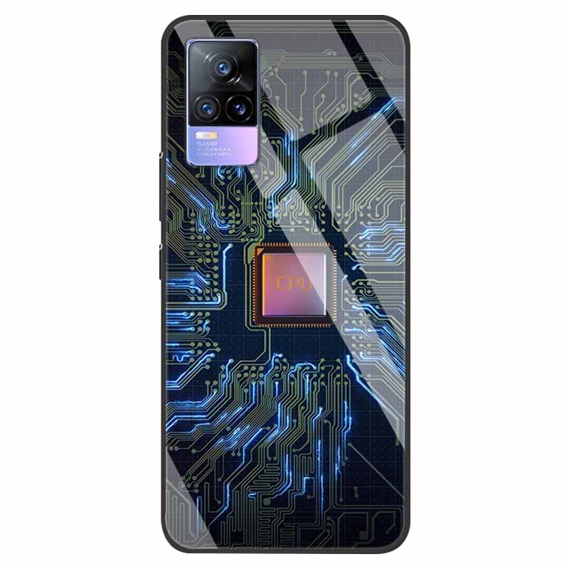 For VivoV21 5G Tempered Glass Case for Vivo V21 5G Soft Bumper Hard Funda For Vivo X60 Pro Global Phone Case X60 5G 2021 Cover