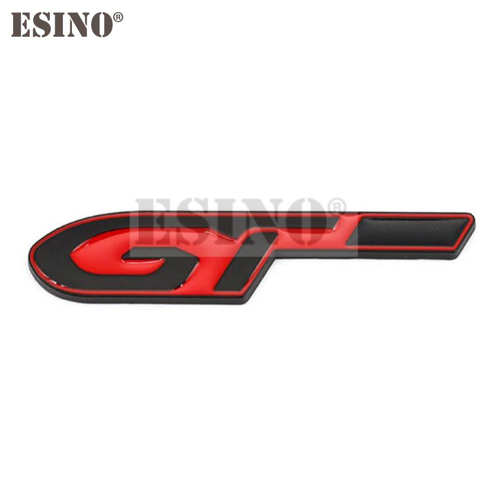 Auto Styling GT 3D Metall Zinklegierung Emblem Auto Plakette Karosserie Kotflügel Klebeemblem für Peugeot GT RCZ 308 508 3008 5008 R3