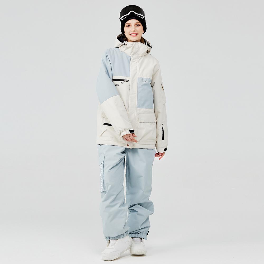Unisex Winter Ski Suit: Jacket & Pants Set for Outdoor Skiing & Snowboarding