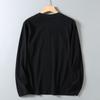 American Retro Printed Pure Cotton Washed Brushed Round Neck Long-Sleeve T-Shirt for Men, Autumn Export Export Product, Inner Layer Base Shirt
