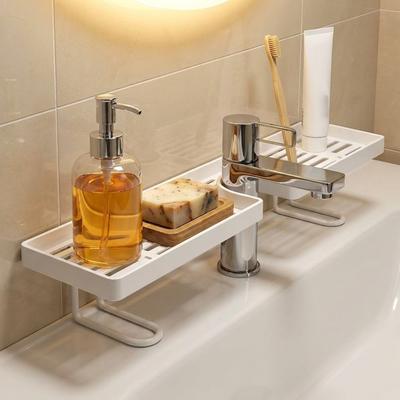 Universal Bathroom Storage Rack Water Drainage Kitchen Drainage Holder Faucet Storage Shelf  Shower