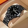 Langjue Men'S Watch Luminous Double Calendar Premium Quartz Watch