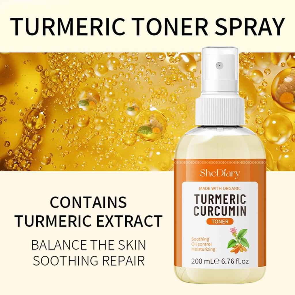 Turmerics Anti-Blemish Toner Turmerics Anti-Blemish Repairs Toner Reduces Pigmentation Anti-Aging Sun Spots Natural Facial Toner 200ML