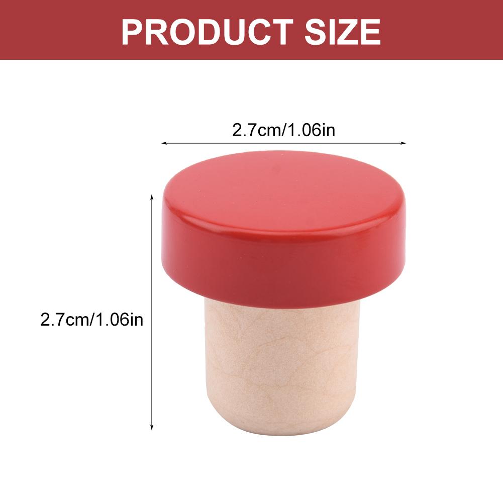 25pcs Wooden Wine Bottle Cork Reusable Wood Cap Sealing Plug Wine Bottle Stopper T-shaped Cork Craft Beverage Beer Bottle Cork