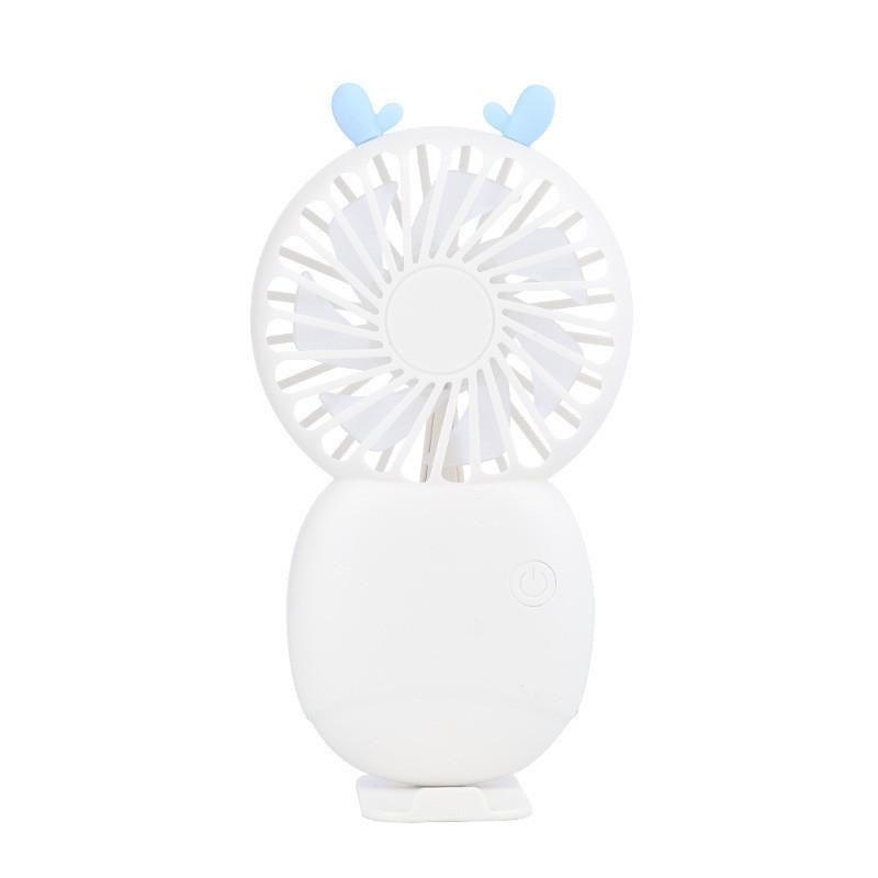 2024 New Foldable Desktop Usb Charging Mini Fan With Cartoon Mountaineering Hook StyleD