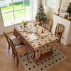 Vintage Christmas Jacquard Tablecloth Tablecloth Rectangular High-End Coffee Table Cloth Atmosphere Table Mat Cover Cloth