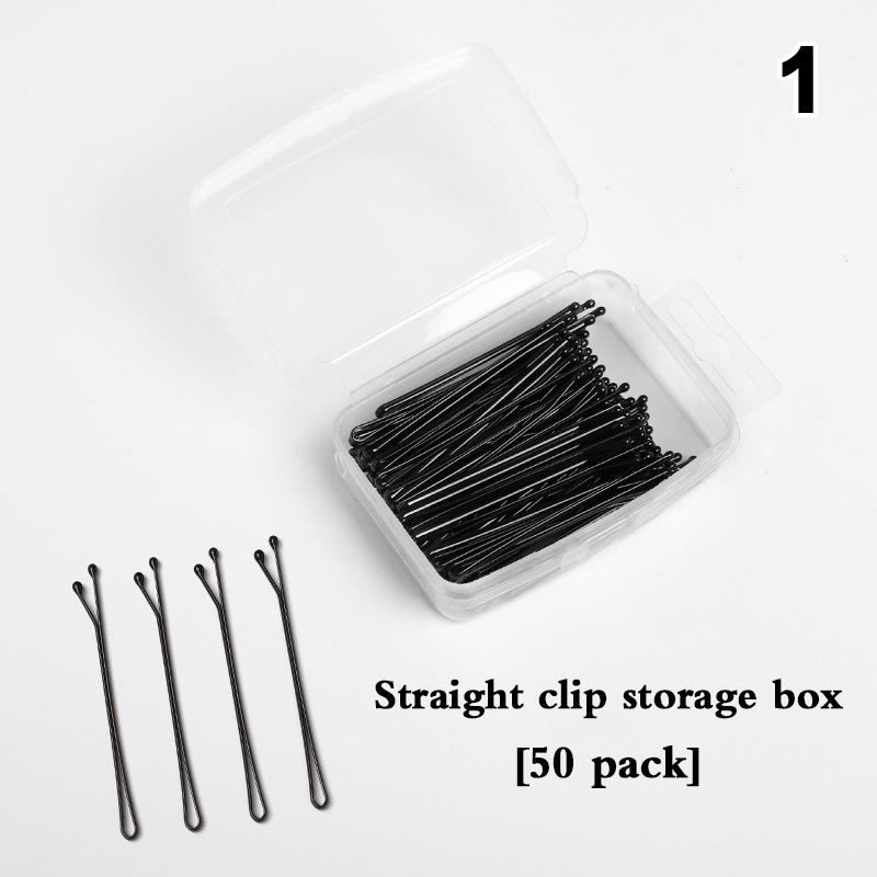 

50/100Pcs Black Straight Line Hair Clip U-Shaped Needle Lady Hairpins Curly Wavy Grips Women Bobby Pins Styling Hair Accessories