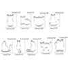 9Pcs Cute Cartoon Cat Biscuit Mold Cookie Stamps Fondant Biscuit Pastry Cookie Cutters for DIY Pastry Cake Baking