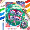 Stitch Christmas Oil Painting Hand Painting Art Kit Coloring Painting Handmade Diy Home Decoration Gift