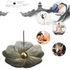 Brûleur d'encens bâtons porte-encens en laiton forme de Lotus amovible cendrier lisse résistant à la chaleur fournitures de décoration de la maison