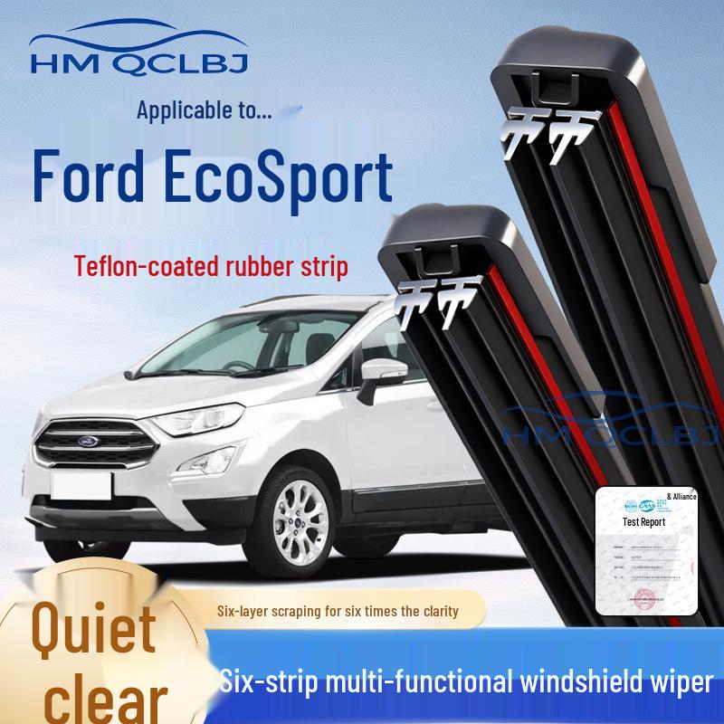 Универсальная бескаркасная щетка стеклоочистителя для Ford EcoSport - Многофункциональная, Двойная полоса, 6-слойная Ford Mustang/Imported/2012-2023