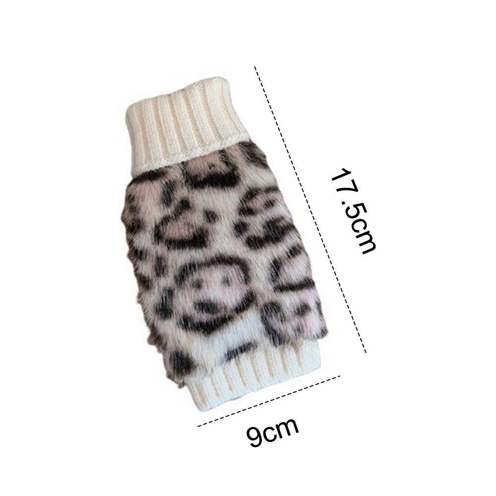 Hands Free Warm Knitted Gloves Thick Half Finger Gloves Fashion Winter Thermal Gloves  For Women