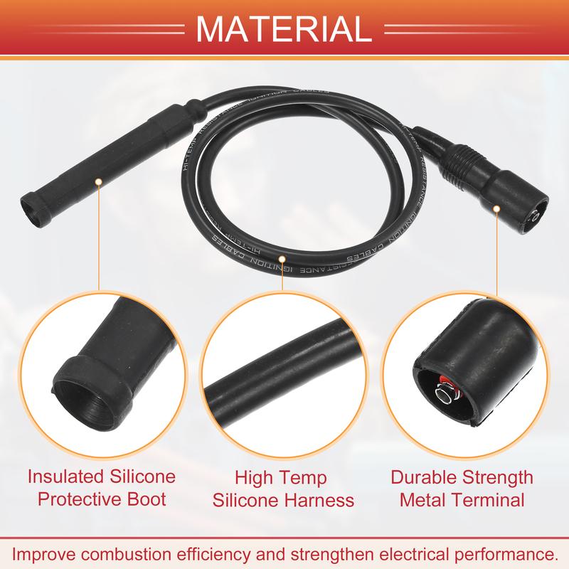 UXCELL 7pcs Spark Plug Wire Ignition Coil Cable No.12121714154 for BMW 3 Series 1986