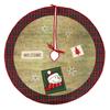Excellent Christmas Tree Skirt Fine Workmanship Hemp Weave Santa Xmas Bottom CDN