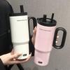 High-Capacity 316 Stainless Steel Insulated Cup with Straw