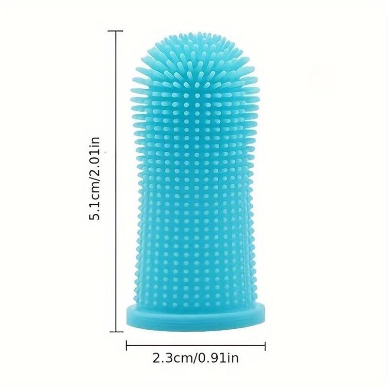 Pet Finger Toothbrush for Cats and Dogs - Anti-Tartar Oral Cleaning Tool