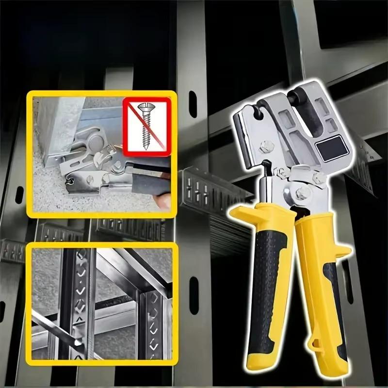 Professionelle Deckenlocher Zange Aluminiumlegierung Kielwerkzeug für Gipskarton Metallständer Installation