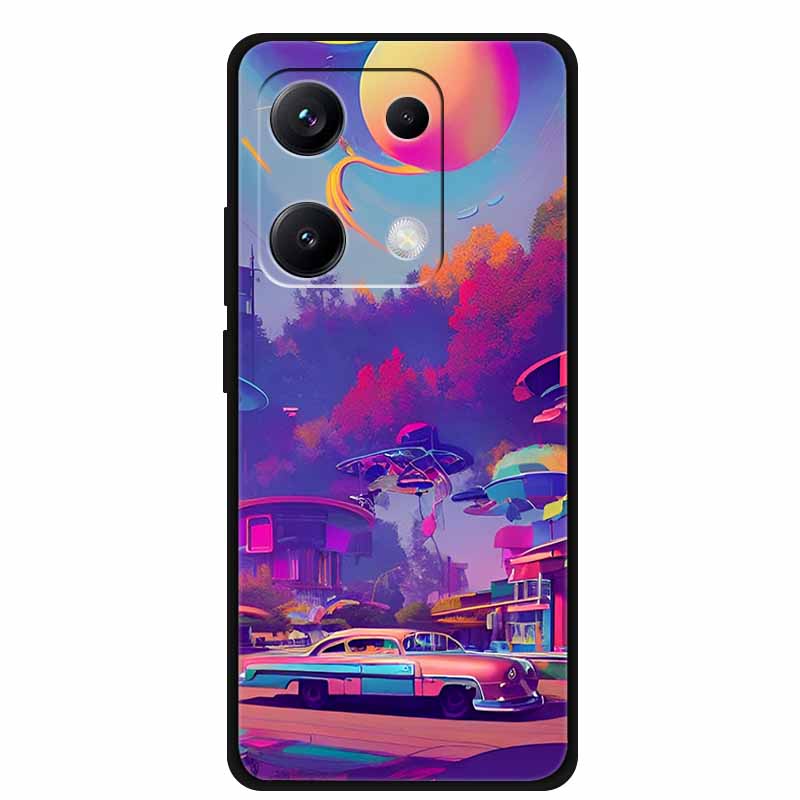 

For Xiaomi Redmi Note 14S Case Original Soft Silicone TPU Phone Cases Back Cover on Redmi Note14S Fashion Planet Scenery Coque Redmi Note 14S