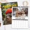 1pc 2026 Wall Calendar, Funny Cat Photo Calendar,  12 Months Monthly Plan, Perfect Gift for Birthday, Christmas and Cat Lovers