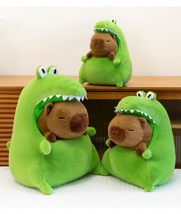 Capybara Crocodile Shark Plush Toy - Cute Stuffed Animal Pillow, Perfect Birthday Gift & Sleep Companion